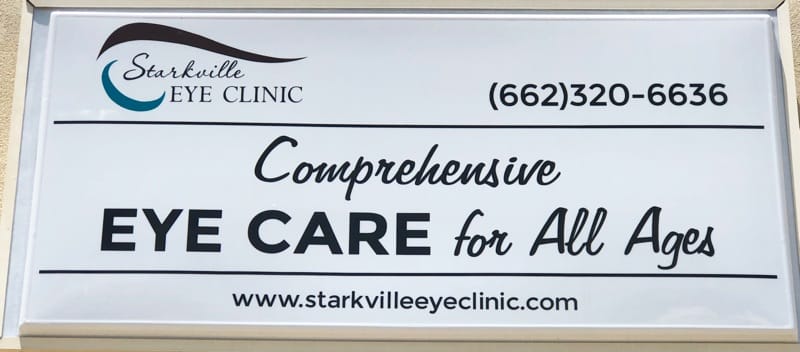 Starkville Eye Clinic - lighted building sign